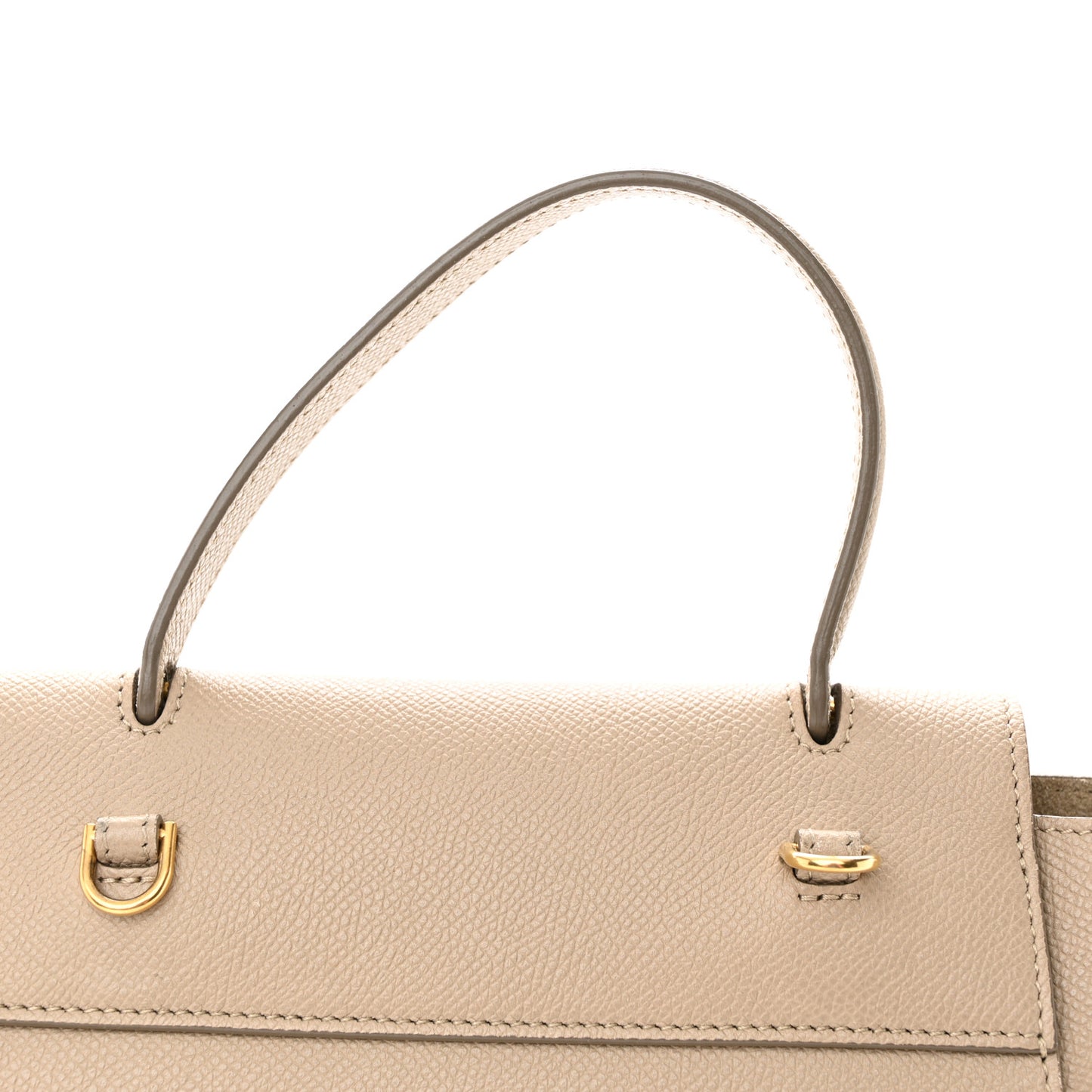 Grained Calfskin Nano Belt Bag Light Taupe
