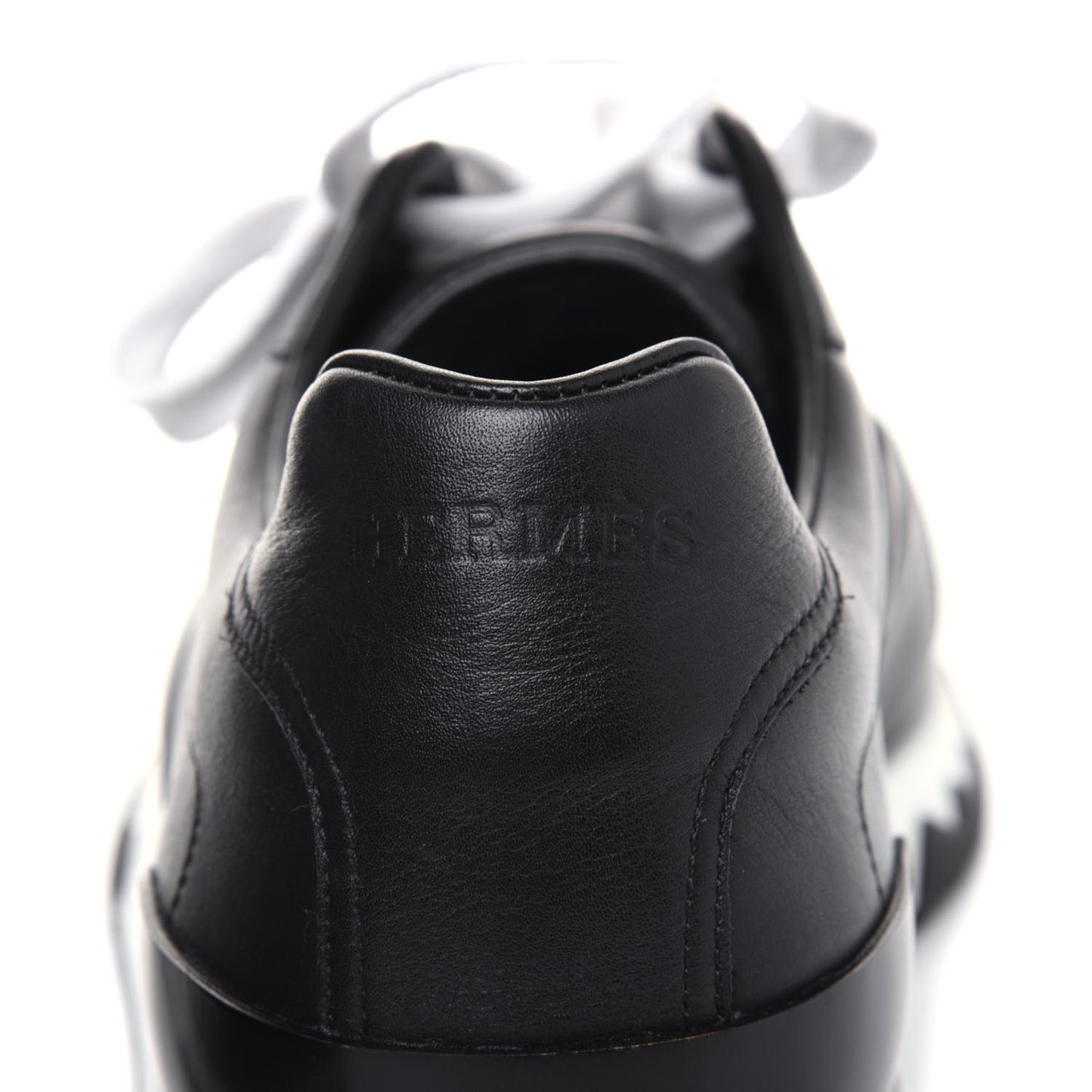 Calfskin Womens Trail Sneakers 40 Black