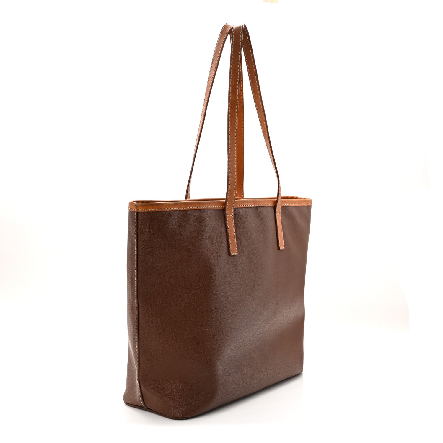 Prada Saffiano Cuir Tote Cognac 3 of 12