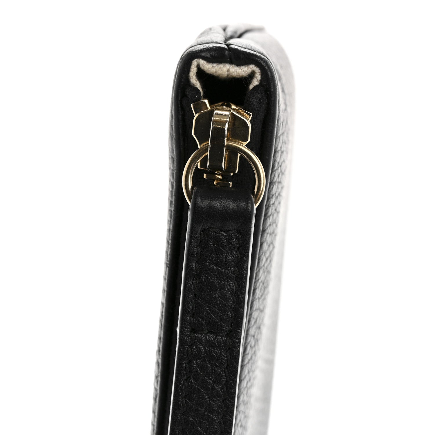 Gucci Pebbled Calfskin Soho Wristlet Black 8 of 11