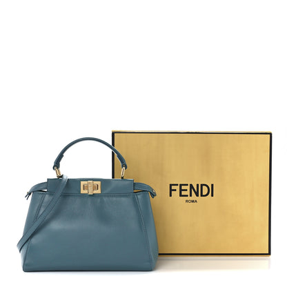 Fendi Nappa Mini Peekaboo Iconic Satchel Pound 13 of 13