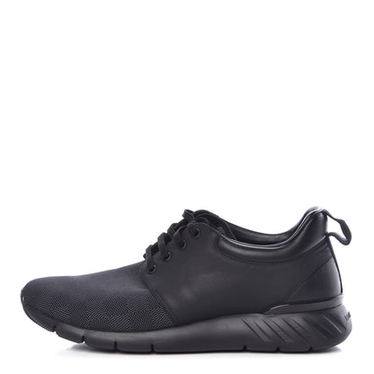 Louis Vuitton Calfskin Mesh Damier Fastlane Low Sneakers 10 Black 1 of 13