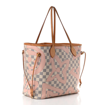 Louis Vuitton Damier Azur Tahitienne Neverfull MM 3 of 18