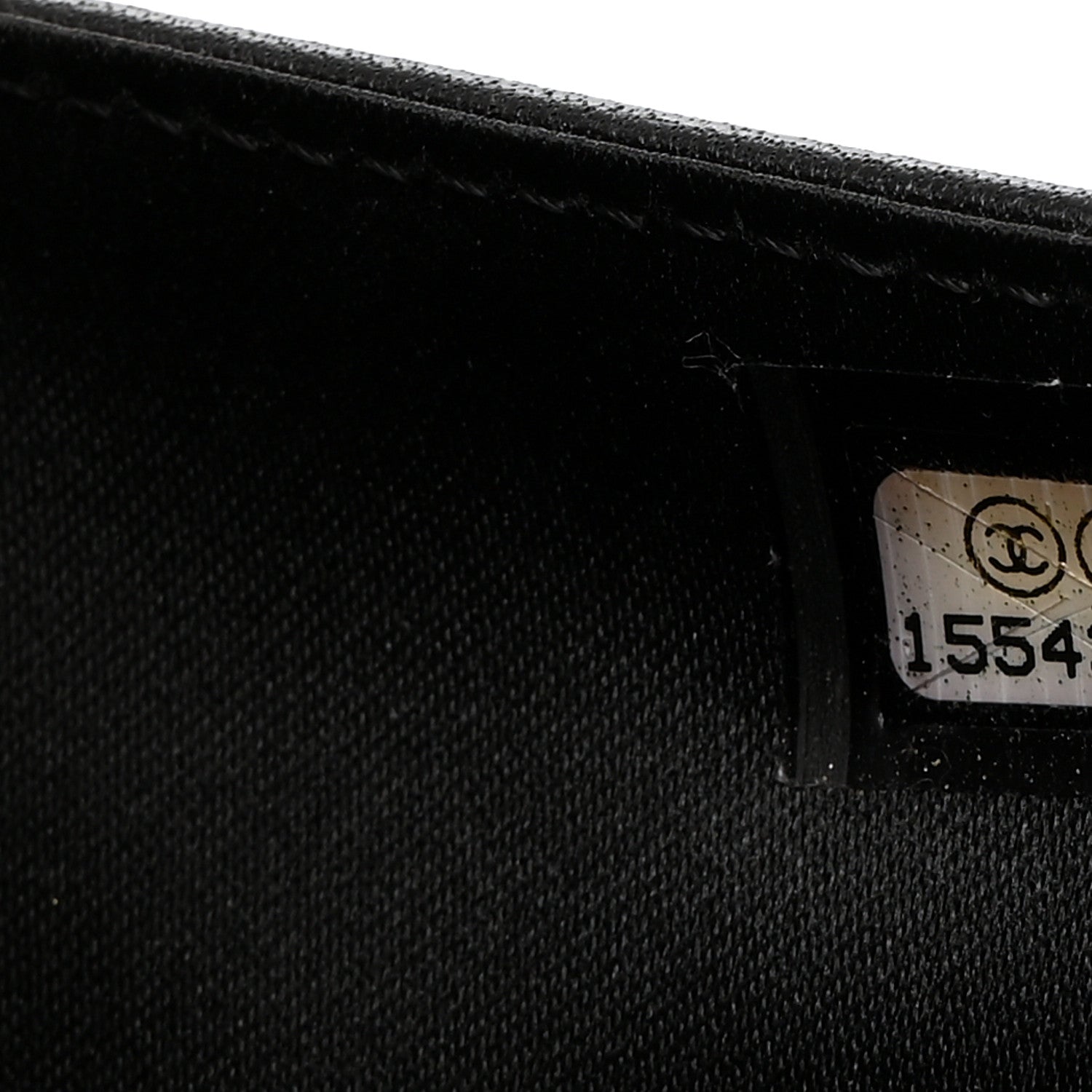 Chanel Patent Camellia Embossed Zipped Pocket Wallet Black 8 of 9