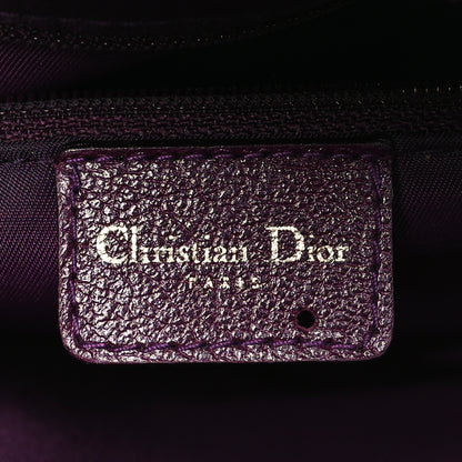 Christian Dior Calfskin Mini Saddle Bowler Purple 6 of 13