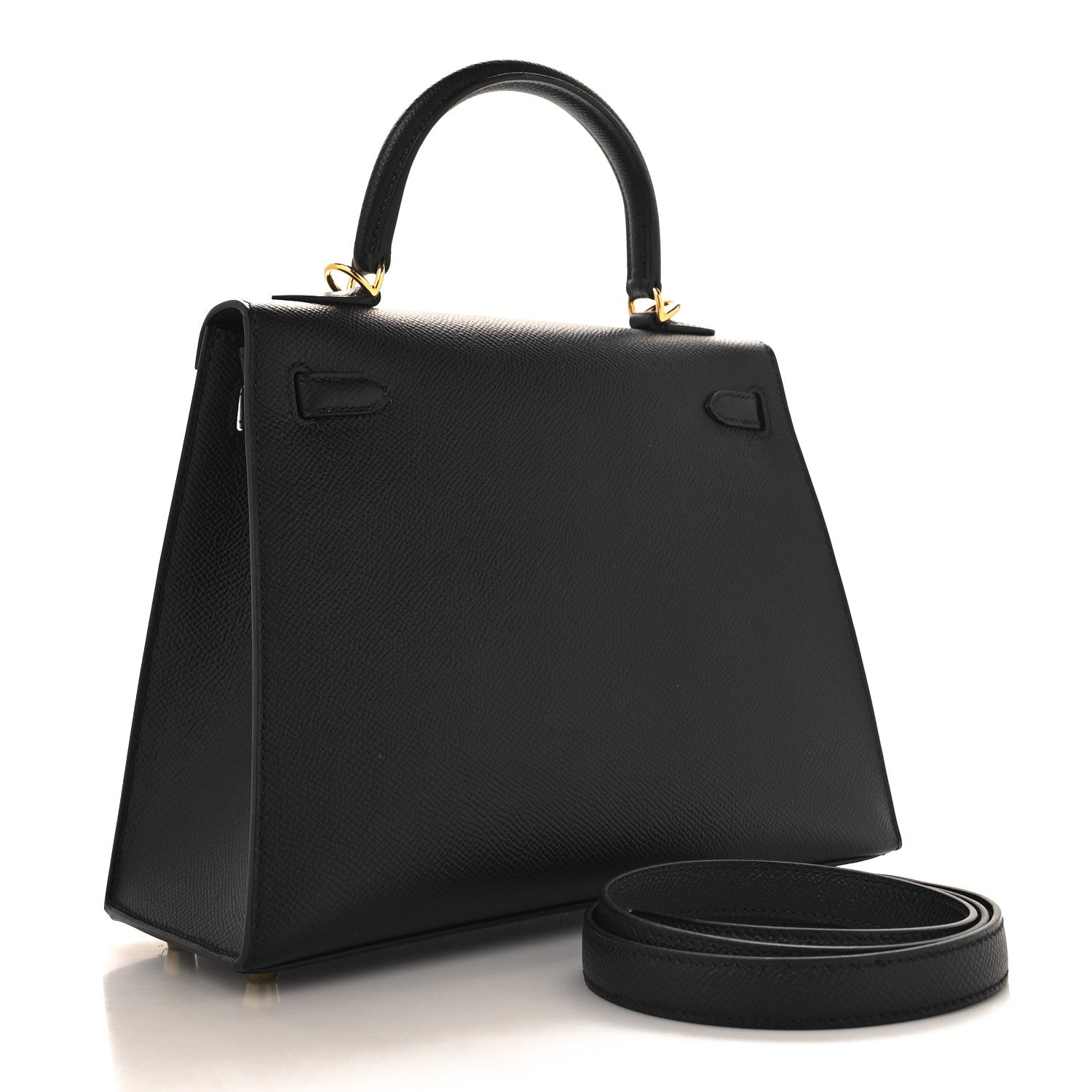 Hermes Epsom Kelly Sellier 25 Black 3 of 11