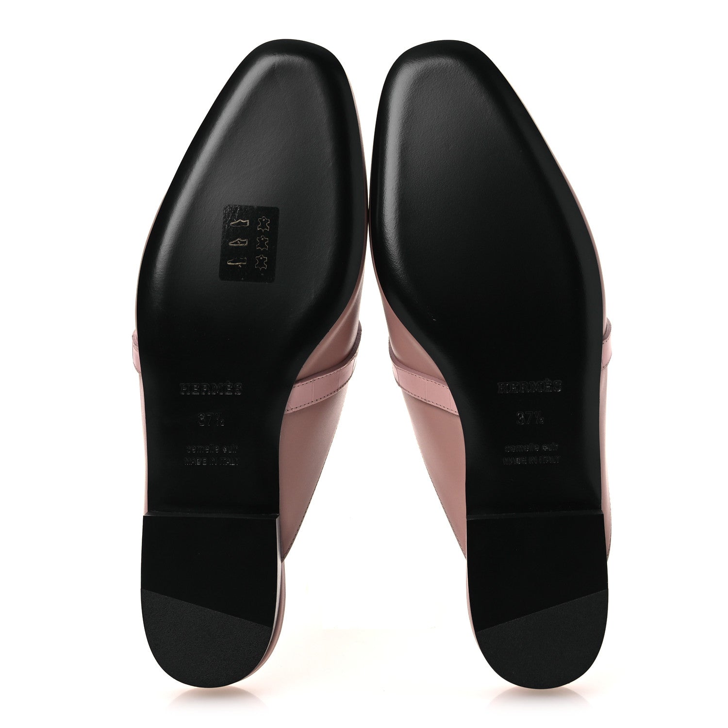 Hermes Matte Alligator Calfskin Oz Mules 37.5 Rose Aquarelle 7 of 12