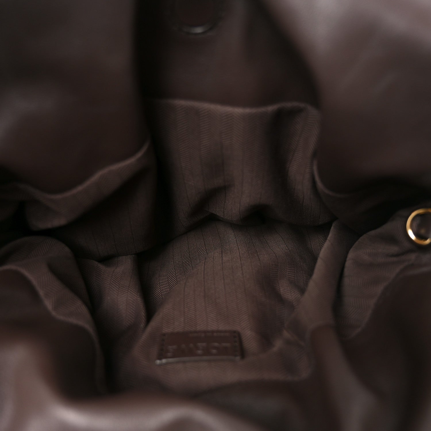 Loewe Calfskin Flamenco Puffer Knot Bag Dark Brown 5 of 9