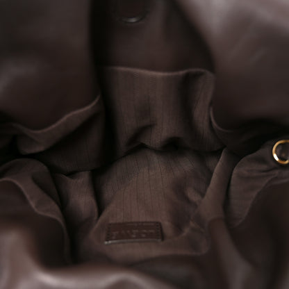 Loewe Calfskin Flamenco Puffer Knot Bag Dark Brown 5 of 9