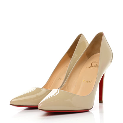 Christian Louboutin Patent Pigalle 100 Pumps 37 Nude 3 of 10