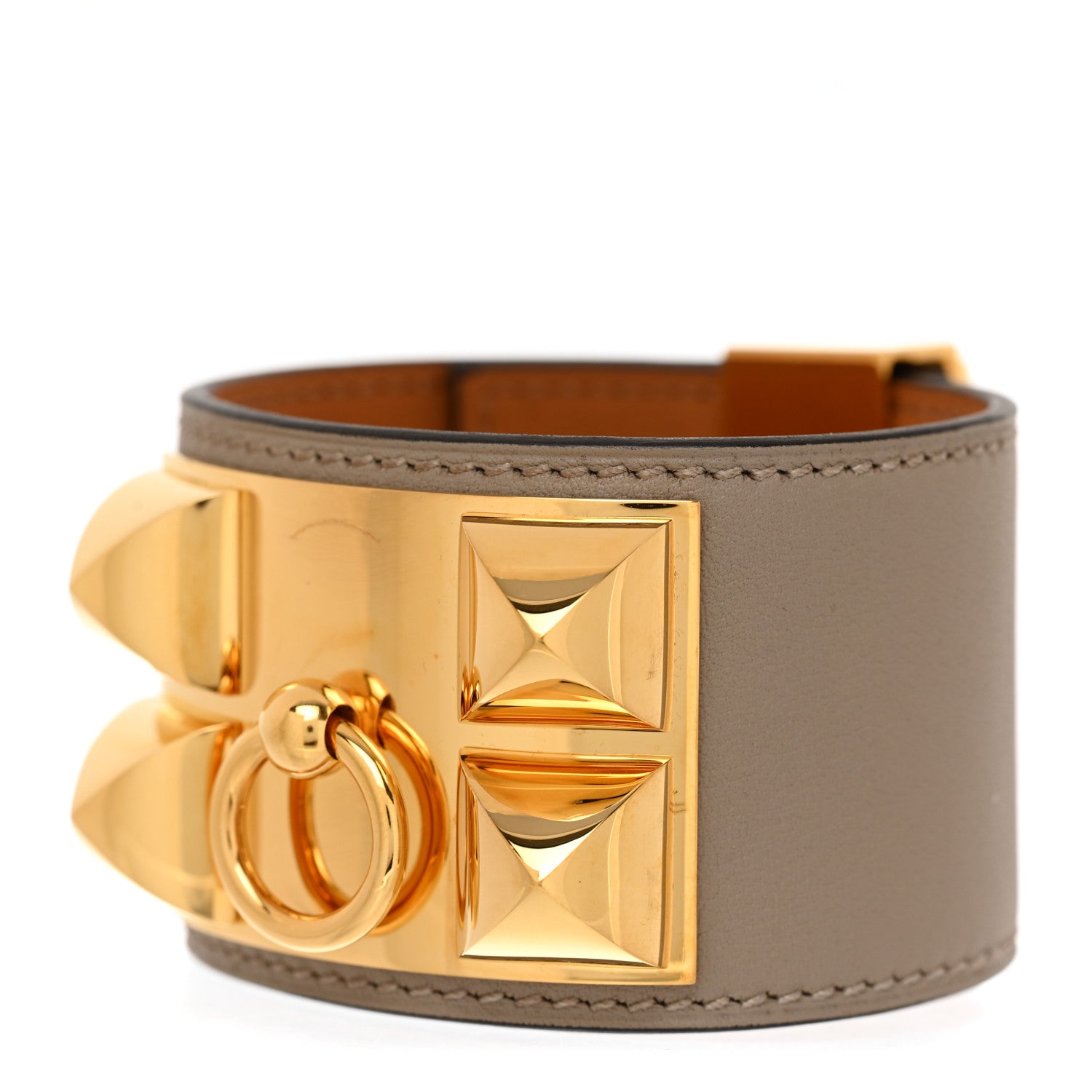 Hermes Swift Collier de Chien CDC Bracelet T2 Gris Asphalte 1 of 8