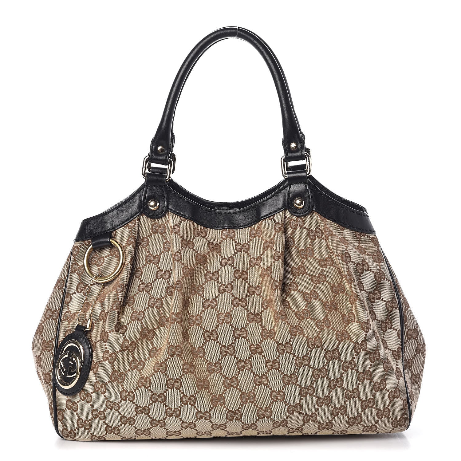 Gucci Monogram Medium Sukey Tote Beige Ebony Black 1 of 9