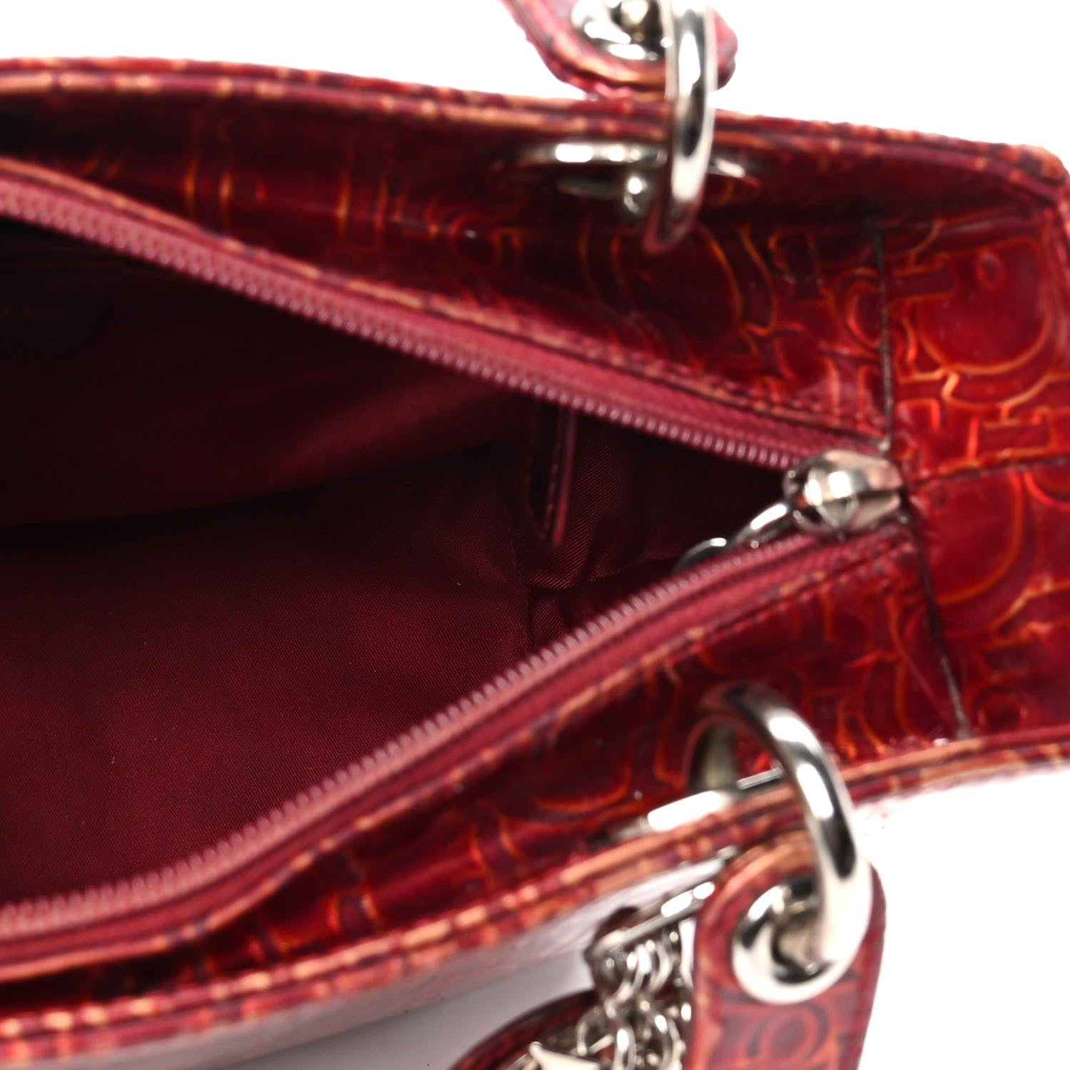 Christian Dior Patent Ultimate Medium Lady Dior Rouge 7 of 8