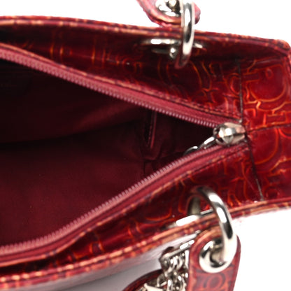 Christian Dior Patent Ultimate Medium Lady Dior Rouge 7 of 8
