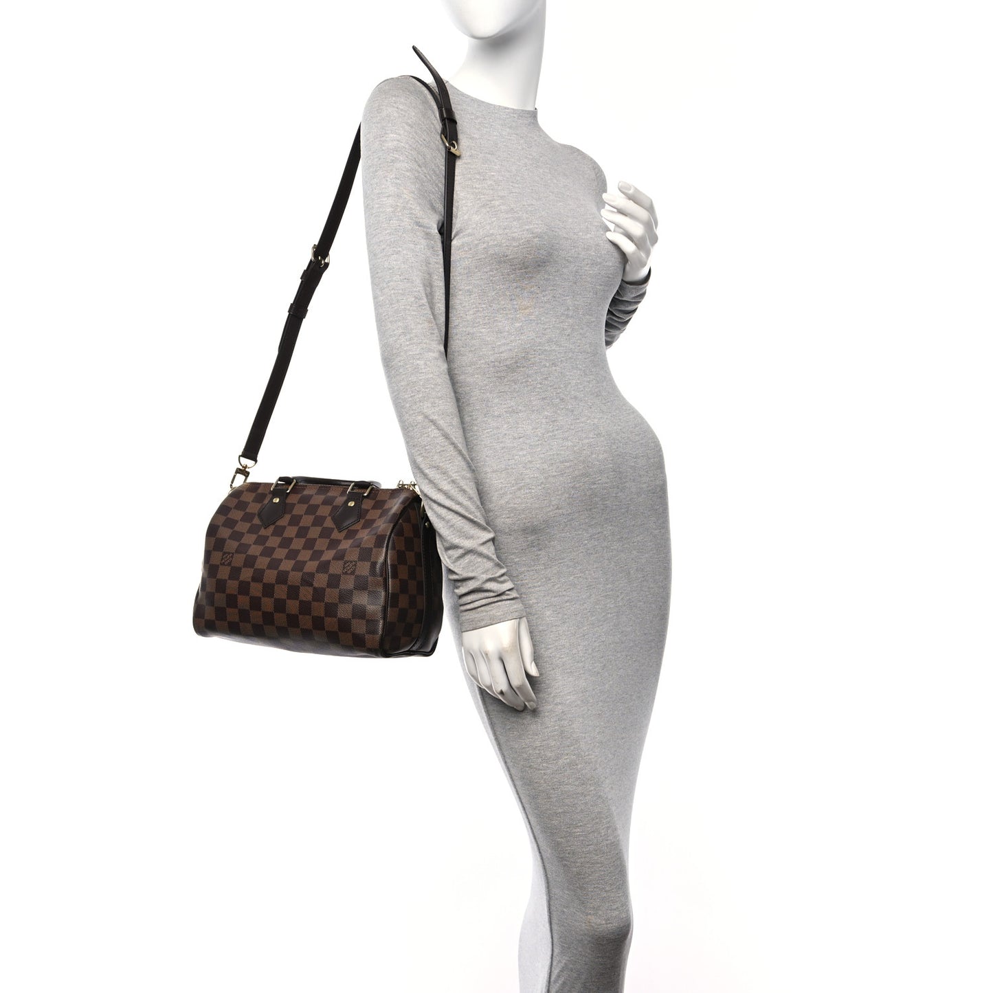 Damier Ebene Speedy Bandouliere 25
