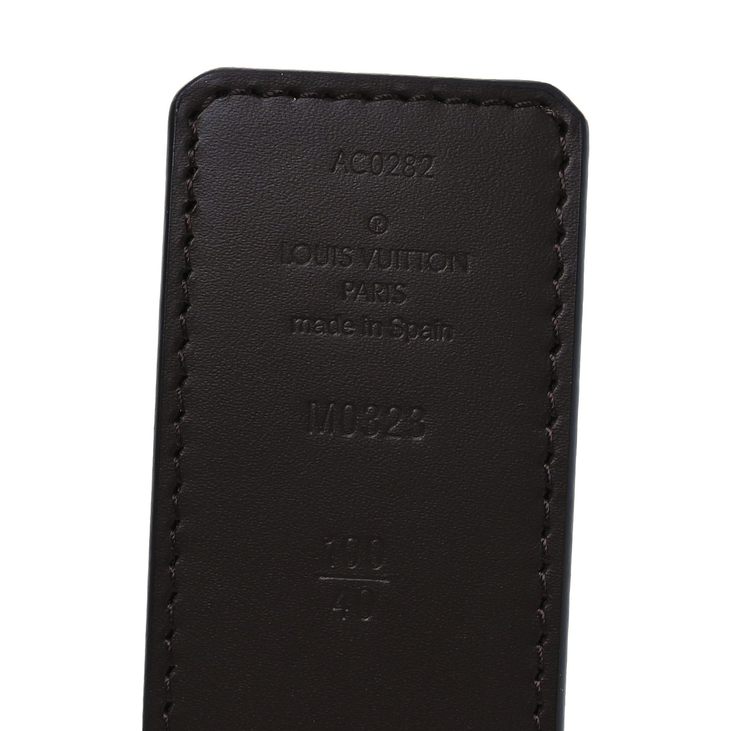Calfskin Monogram 40mm LV Initiales Reversible Belt 100 40 Brown