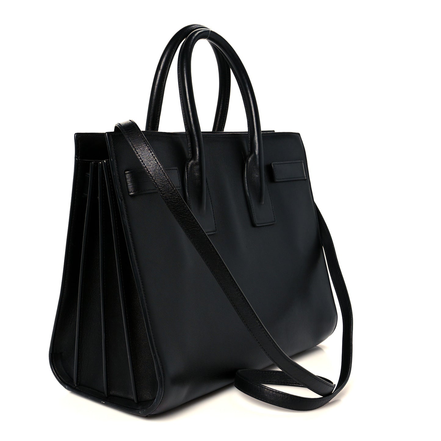 Calfskin Small Sac De Jour Black