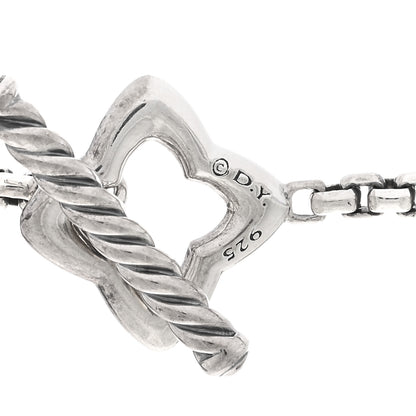 David Yurman Sterling Silver 25mm Quatrefoil Chain Necklace 4 of 4