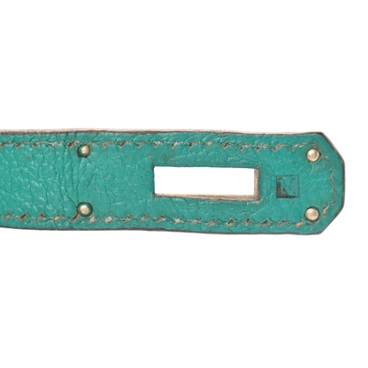 Hermes Chevre De Coromandel Kelly Retourne 28 Bleu Paon 6 of 15