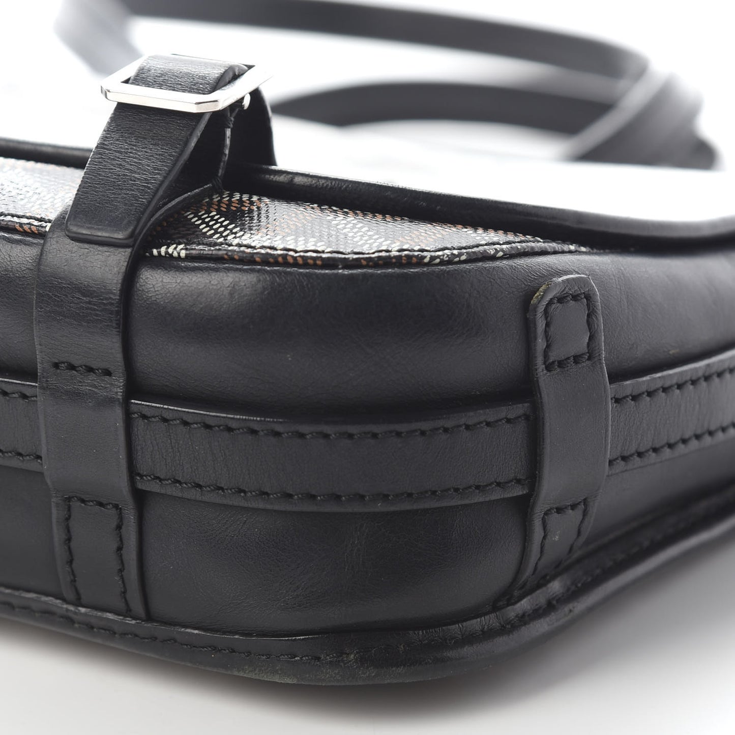 Goyardine Belvedere PM Messenger Bag Black