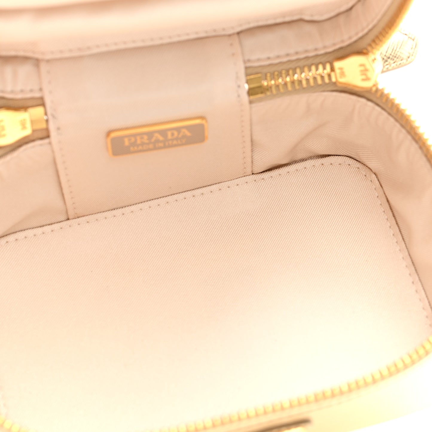 Saffiano Beauty Case Platino