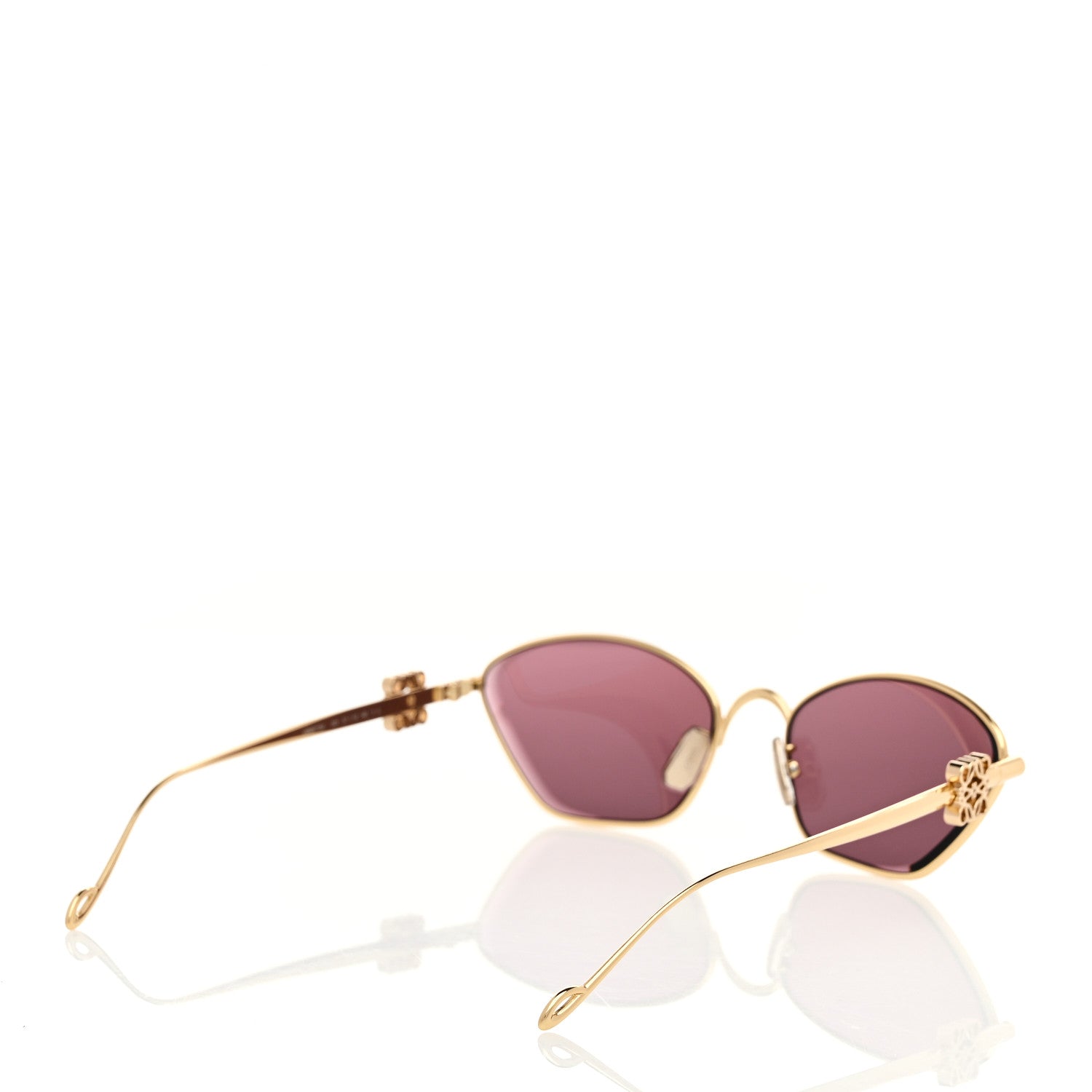 Loewe Metal Anagram Hexagonal Sunglasses LW40115U Smoke Moka Gold 4 of 6