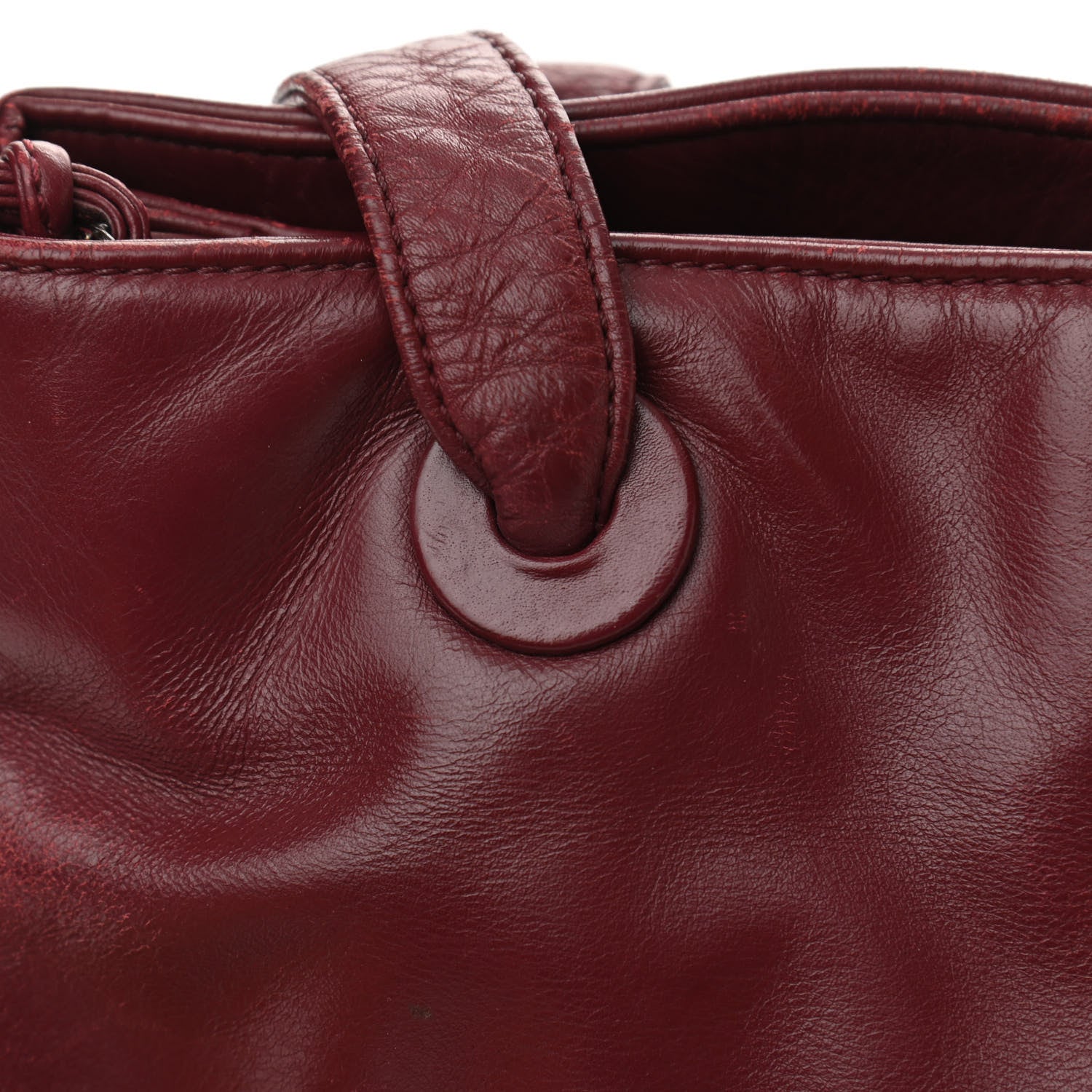 Chanel Calfskin CC Shoulder Bag Red 13 of 14