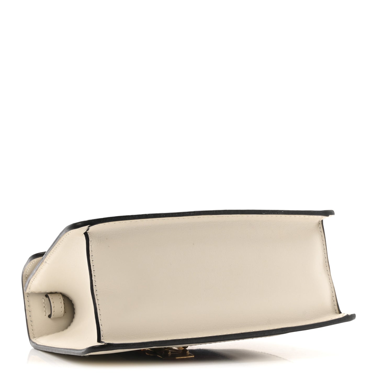 Calfskin Mini Sylvie Top Handle Bag White