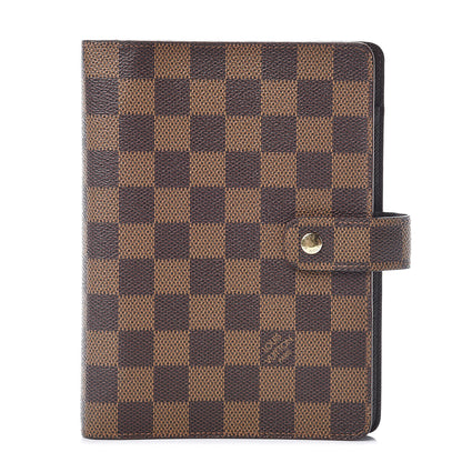 Louis Vuitton Damier Ebene Medium Ring Agenda Cover 1 of 8