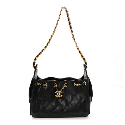 Chanel Caviar Quilted Mini Chanel 25 Handbag Black 1 of 11