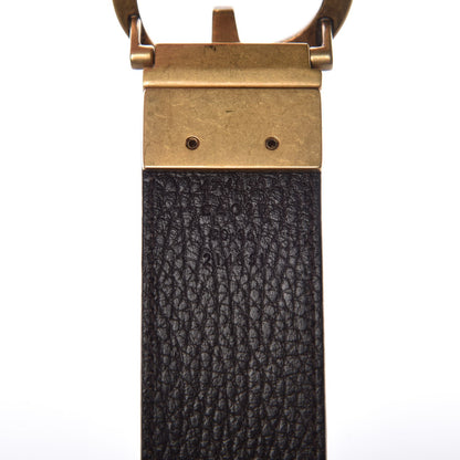 Gucci Calfskin Double G Reversible 37mm Belt 90 36 Black Cocoa 13 of 17