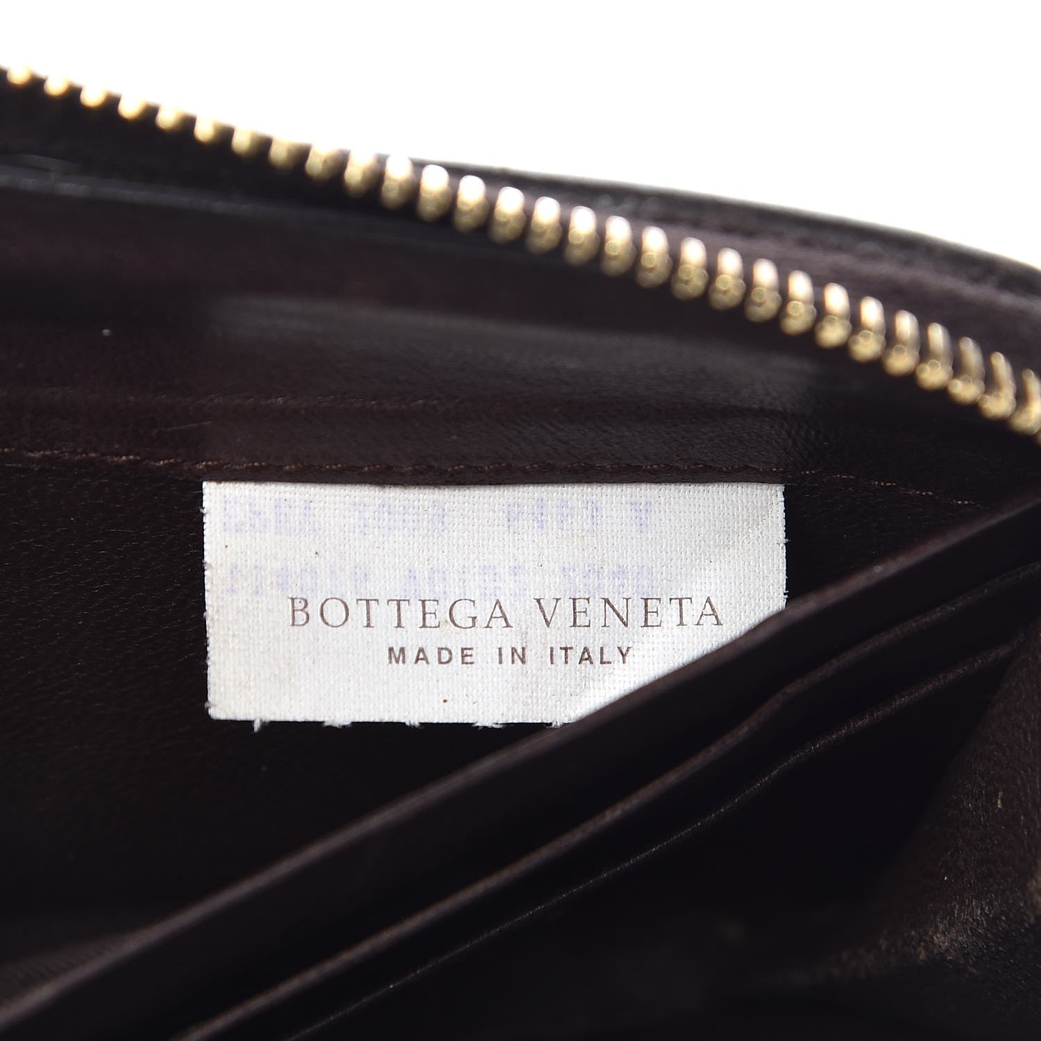 Bottega Veneta Nappa Intrecciato Zip Around Wallet Ebano 7 of 12