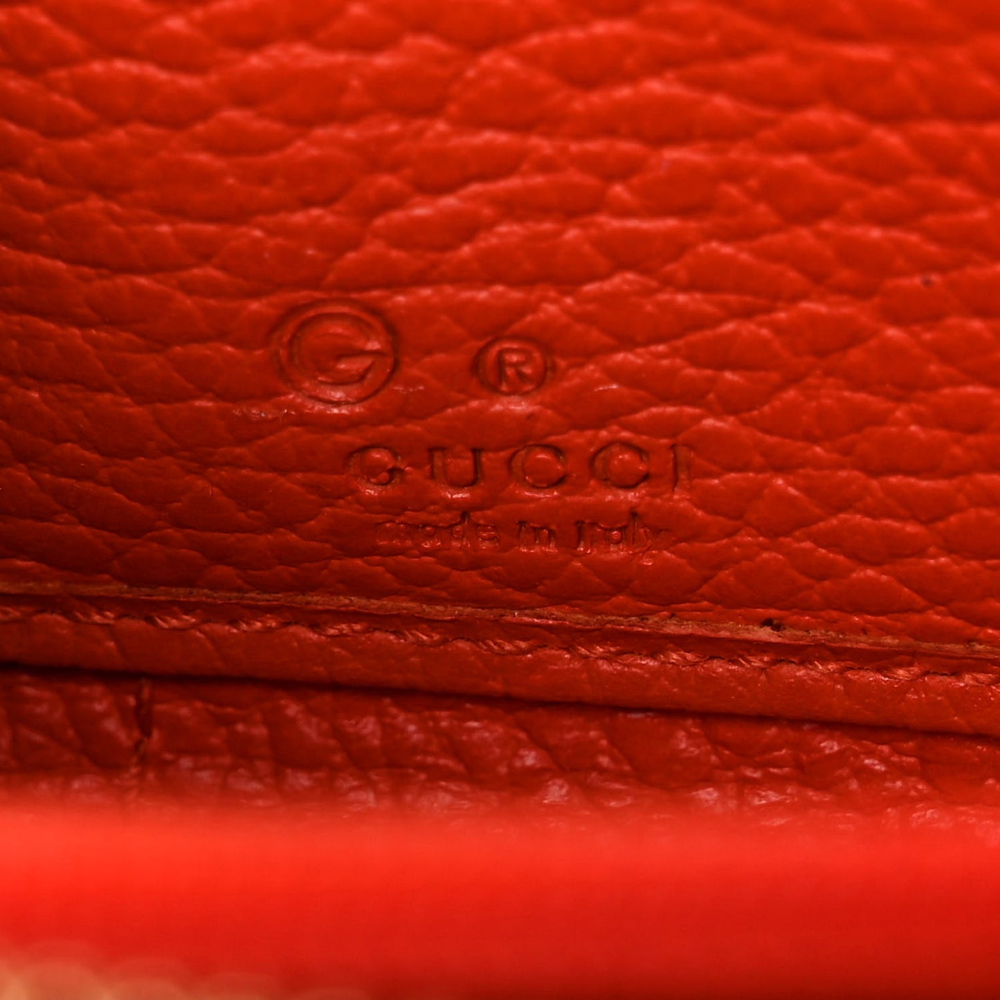 Monogram Dollar Calfskin Zip Around Wallet Beige Ebony Sun Orange