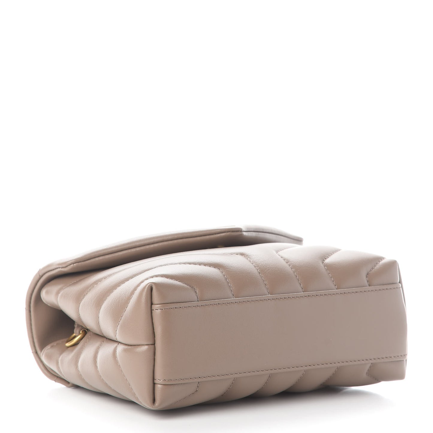Calfskin Y Quilted Monogram Toy Loulou Crossbody Bag Dark Beige