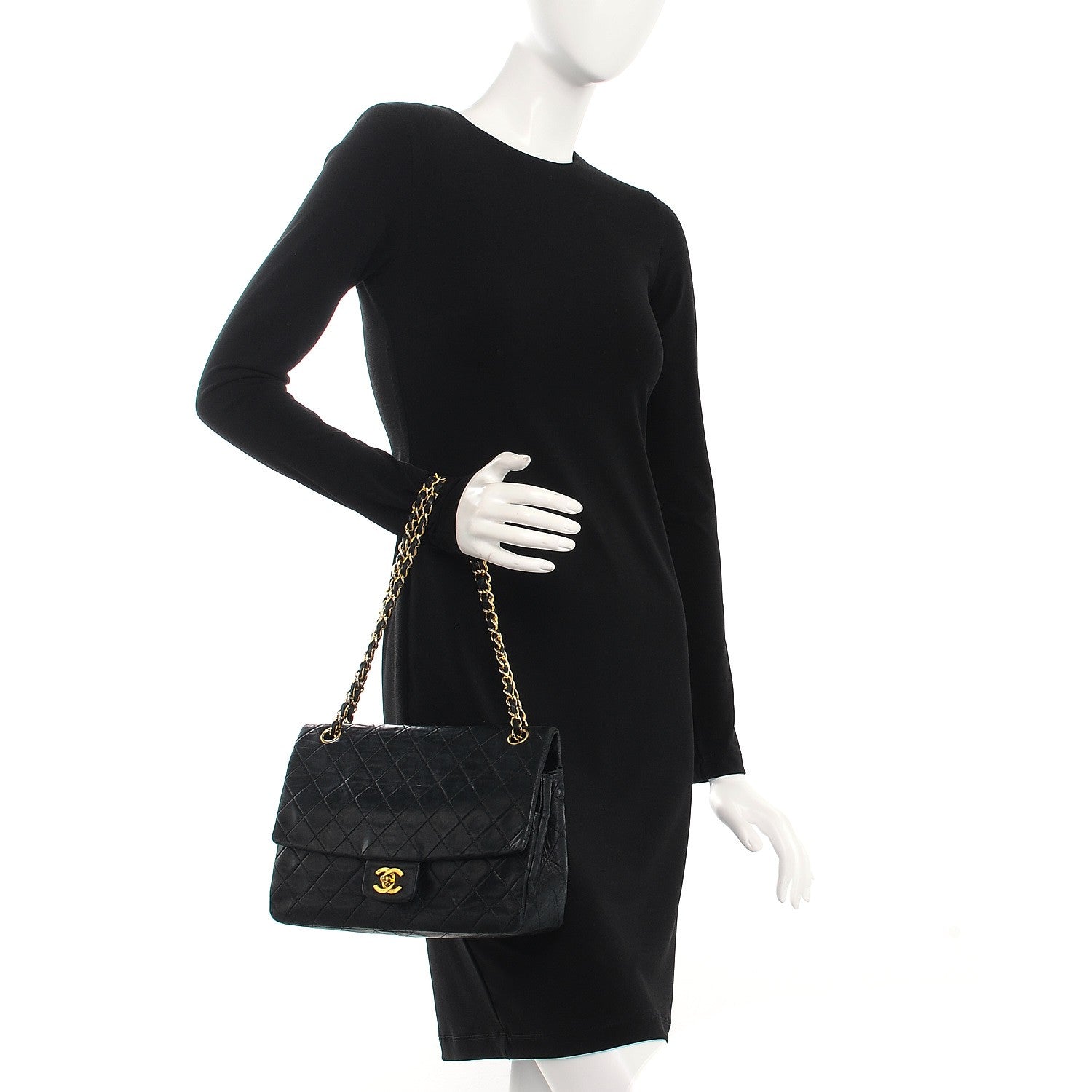 Chanel Lambskin Medium Single Flap Black 3 of 10