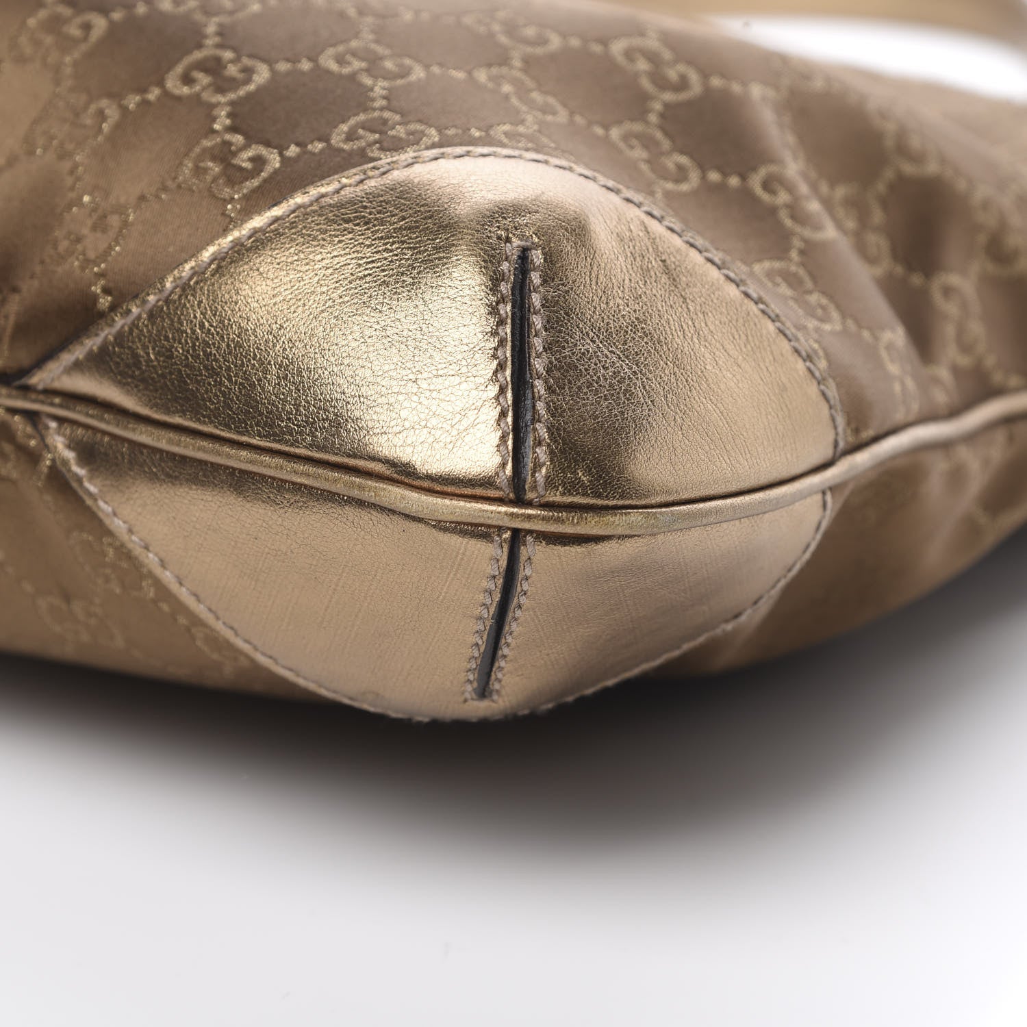Gucci Monogram Signature Hobo Bronze 10 of 15