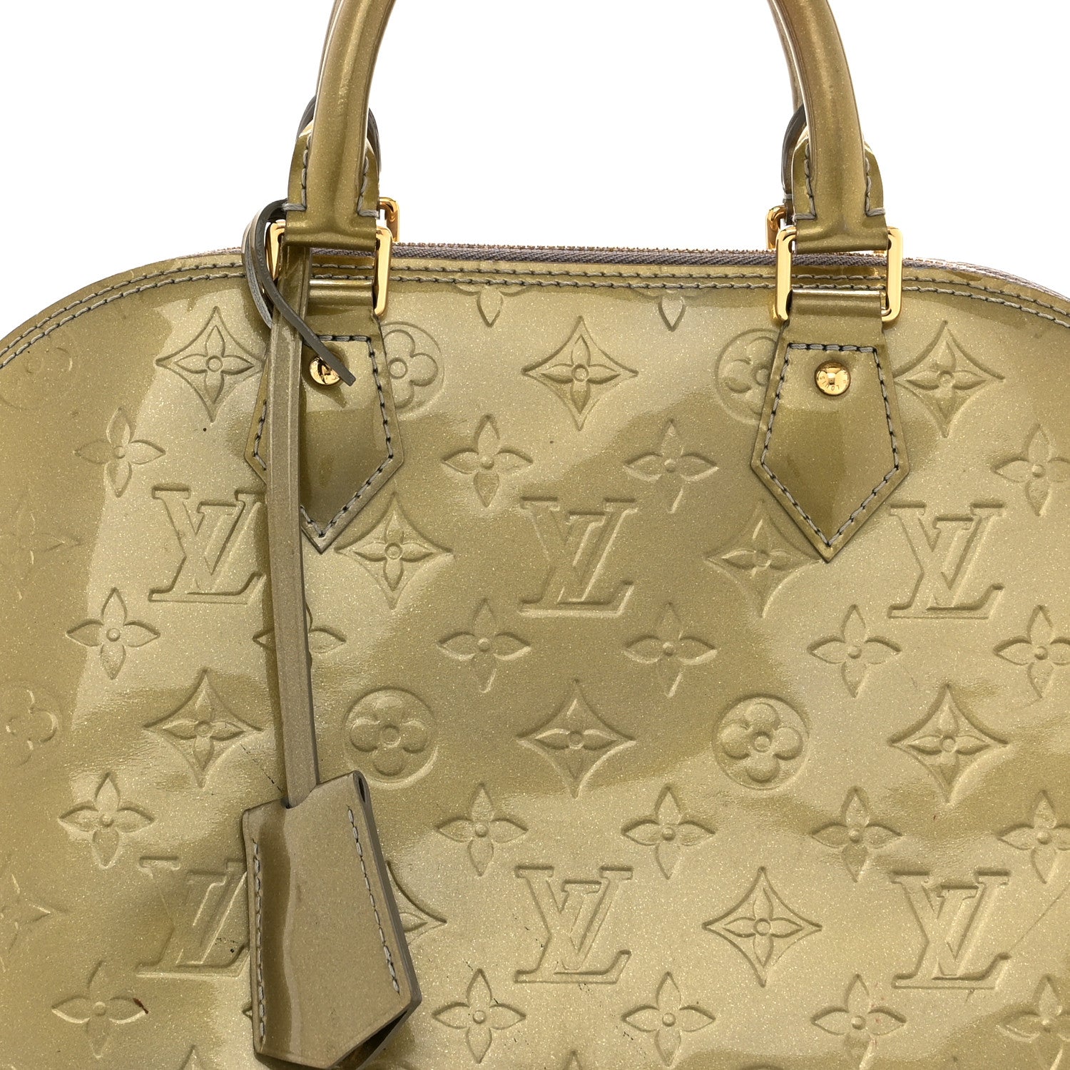 Louis Vuitton Vernis Alma MM Givre 8 of 13