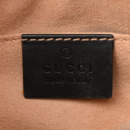 Gucci Calfskin Matelasse Small GG Marmont Chain Shoulder Bag Black 6 of 11