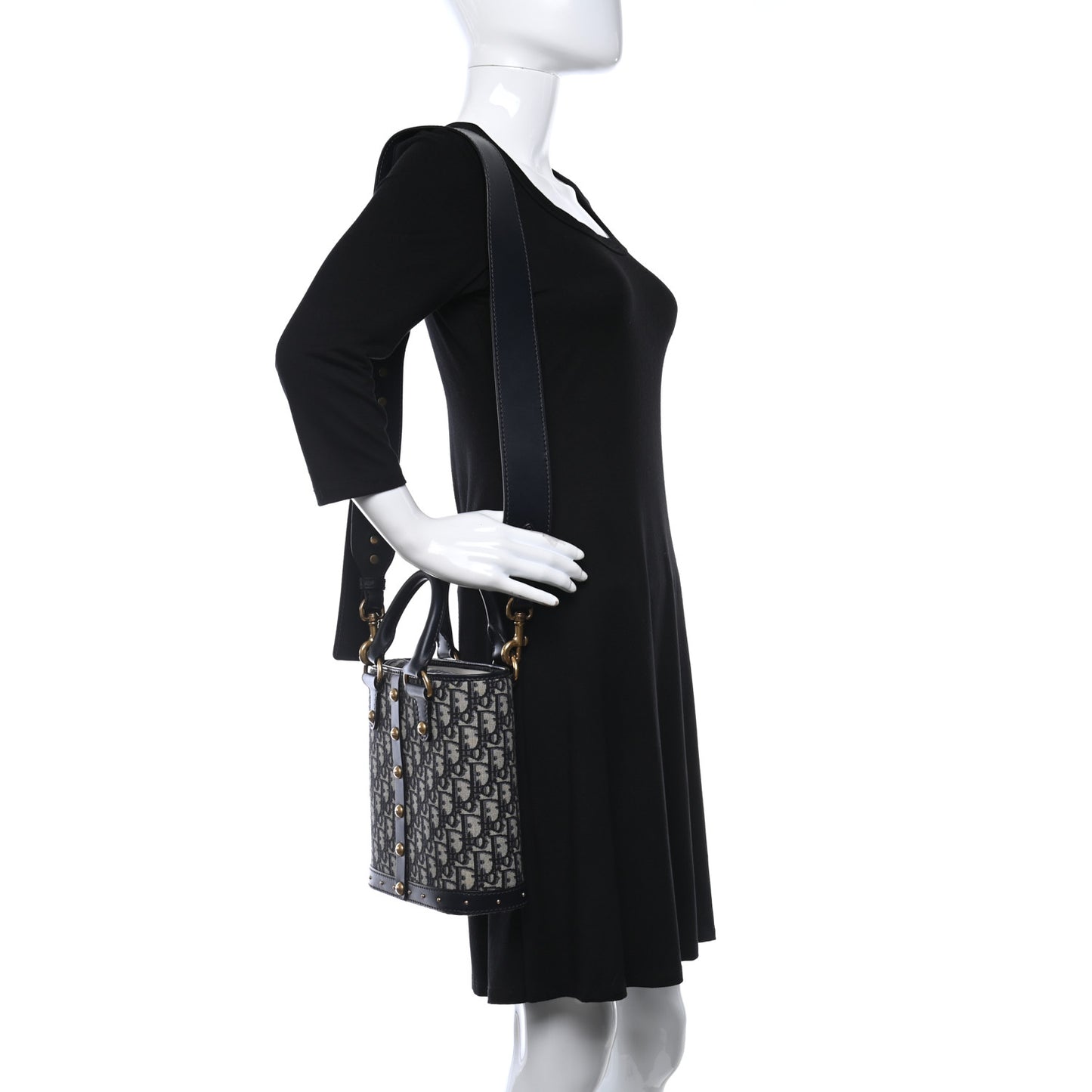 Oblique Studded DiorAvenue Bag Blue