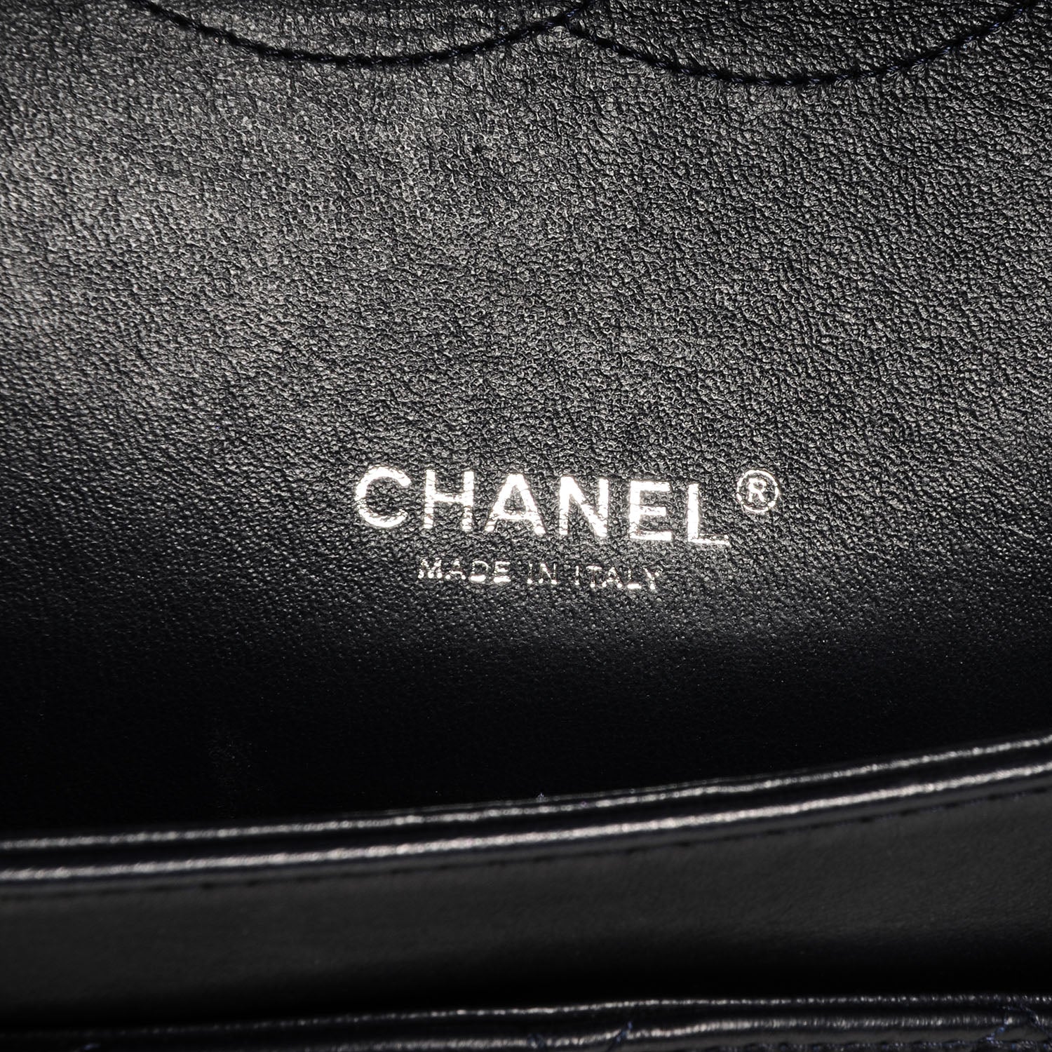 Chanel Lambskin Quilted Maxi Double Flap Navy 6 of 8