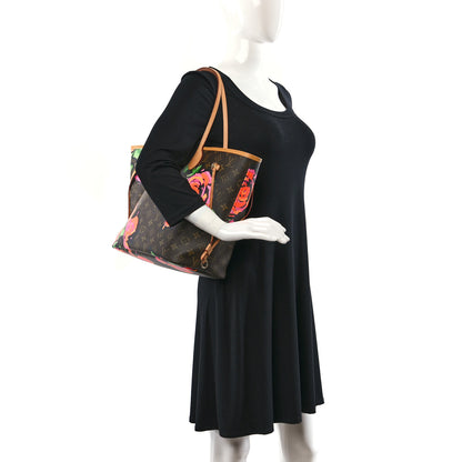 Louis Vuitton Monogram Roses Neverfull MM 2 of 9