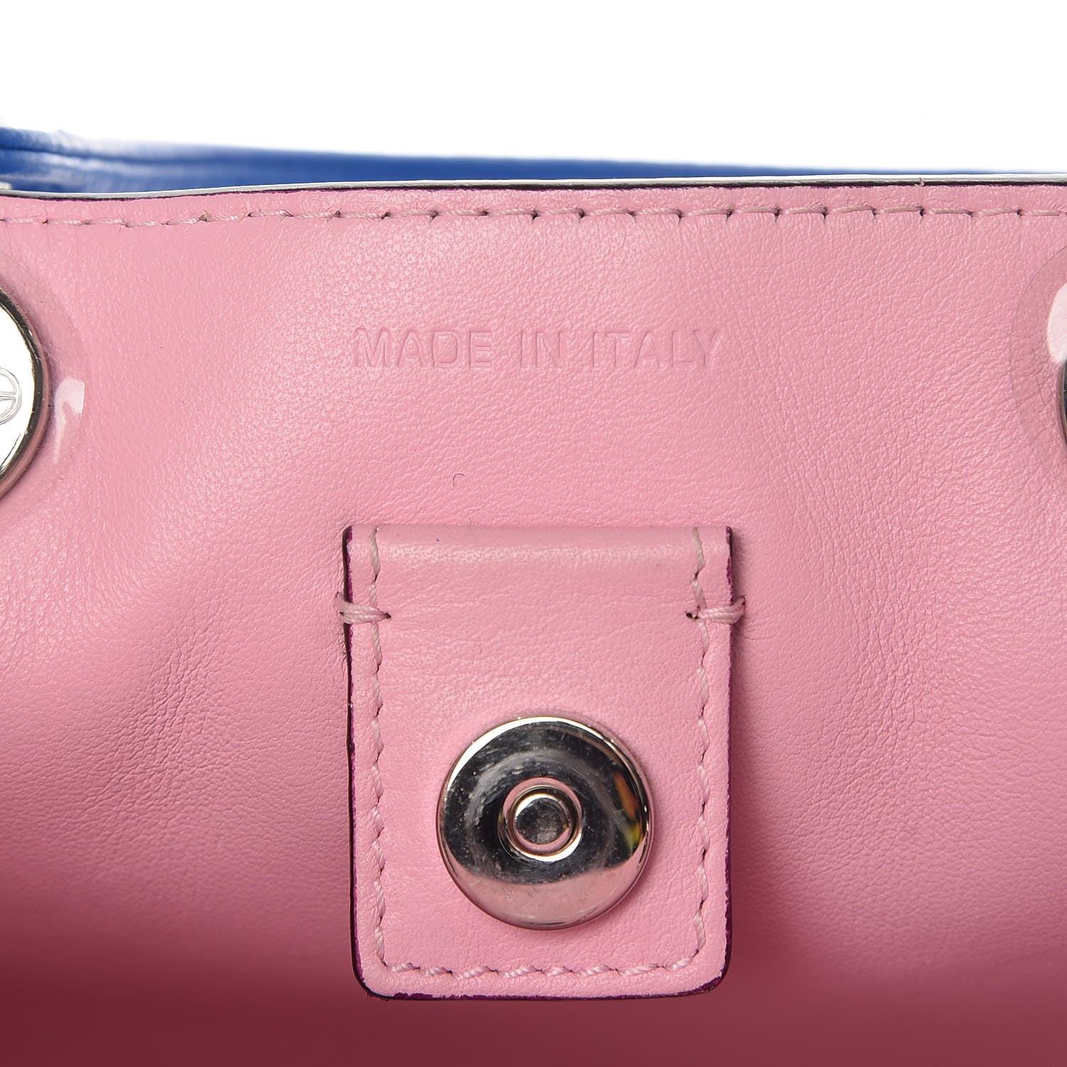Christian Dior Bullcalf Mini Diorissimo Tote Bleu Nosy Rose Tendre 7 of 12