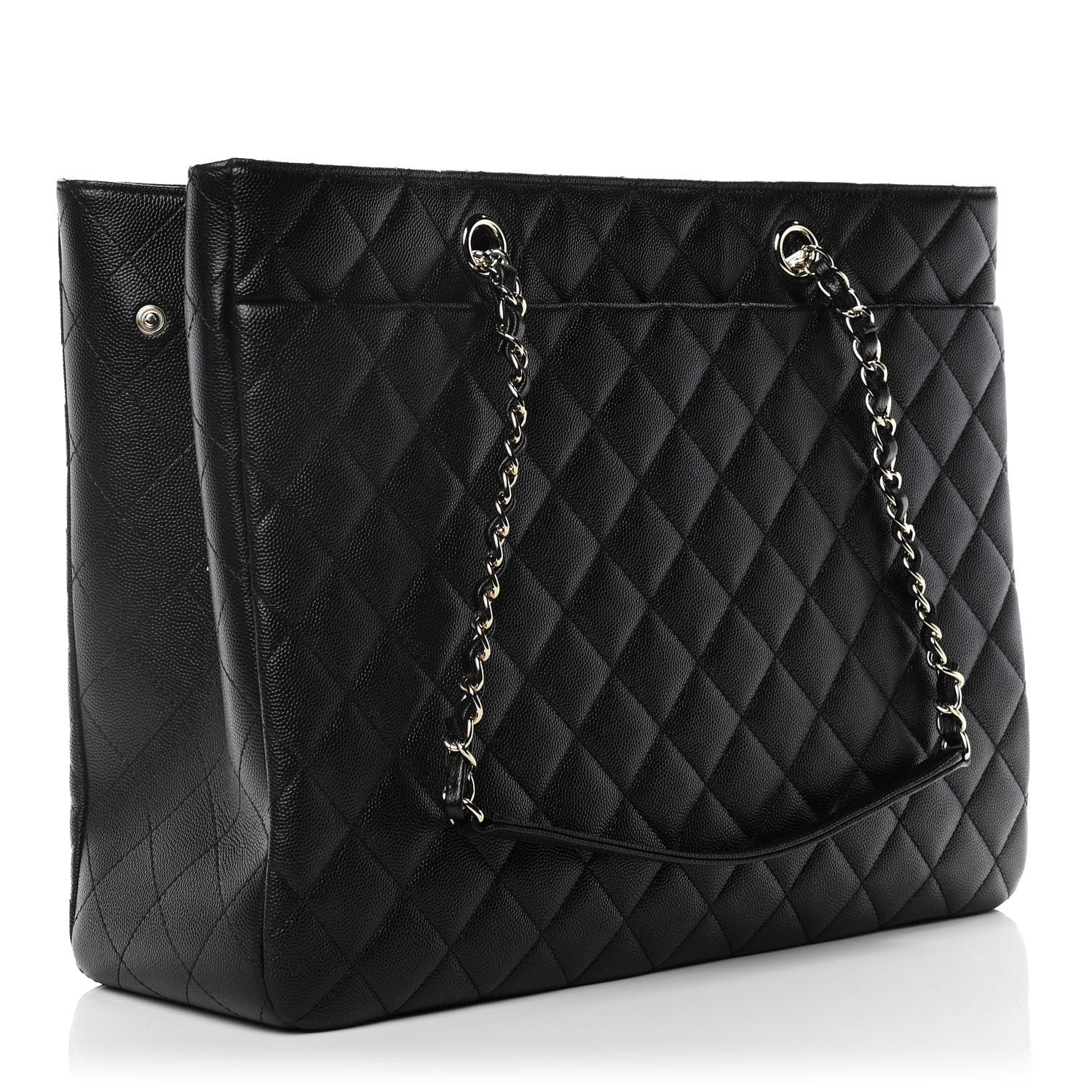 Chanel Caviar Quilted Large Shopping Tote Black 3 of 10