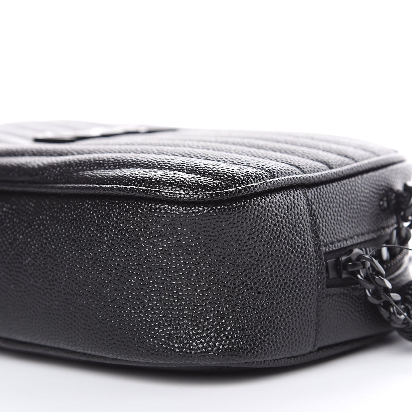 Grain De Poudre Matelasse Monogram Mini Lou Camera Bag Black