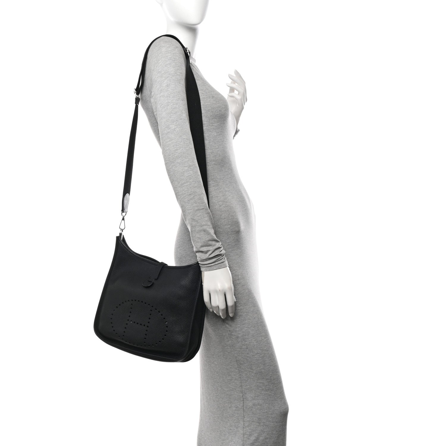 Hermes Taurillon Clemence Evelyne III PM Black 2 of 14