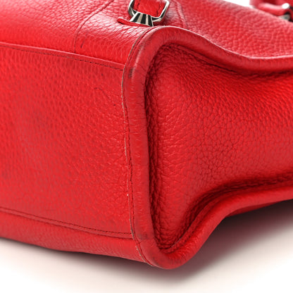 Balenciaga Vibrato Calfskin Classic Silver Hardware S City Rouge Cerise 12 of 20