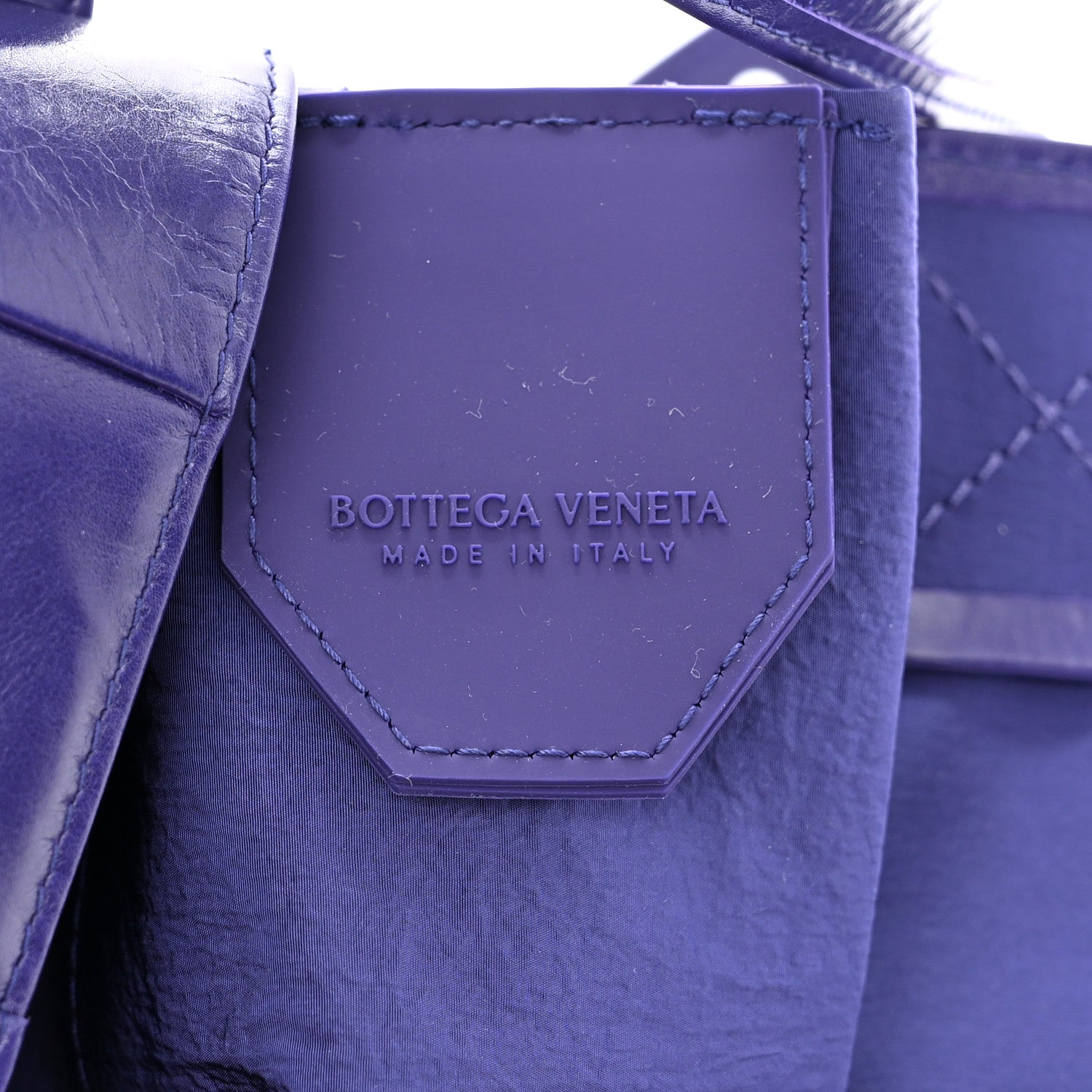 Bottega Veneta Paper Calfskin Intrecciato Cassette Belt Bag Purple 6 of 11