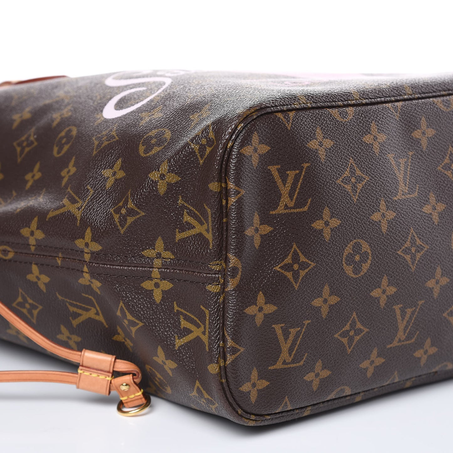 Monogram Saint Barth V Neverfull MM Rose Ballerine