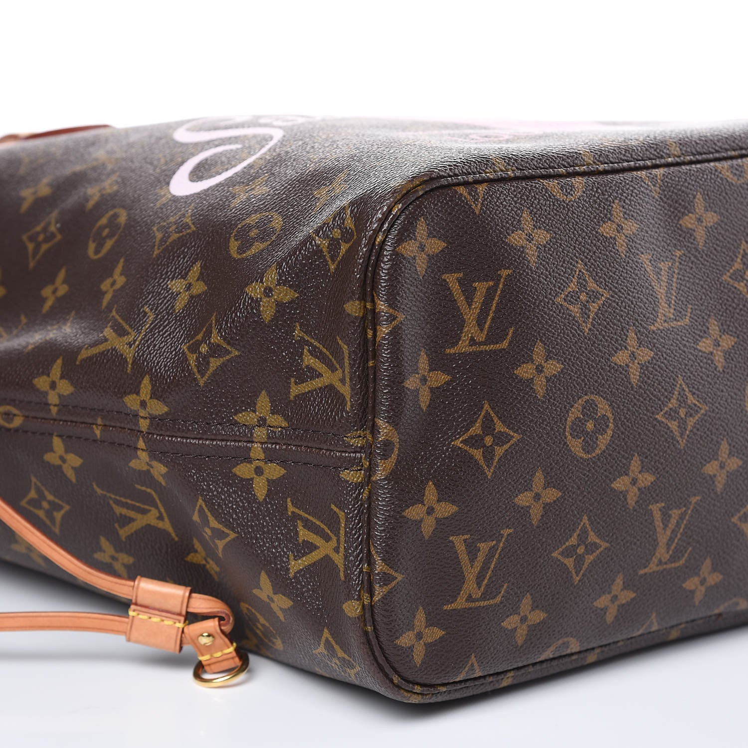 Louis Vuitton Monogram Saint Barth V Neverfull MM Rose Ballerine 7 of 20