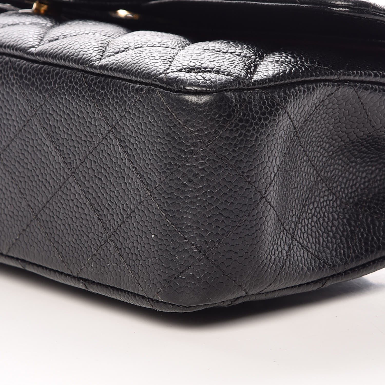 Chanel Caviar Quilted Medium Double Flap Black 11 of 13